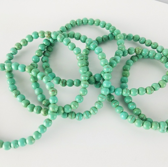 Magen's Fairytale Creations Other - Men's Sea Green Howlite Stone Bracelets